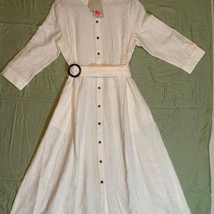 Boden all white linen size 10
